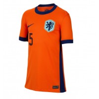 Niederlande Nathan Ake #5 Heimtrikot Frauen EM 2024 Kurzarm